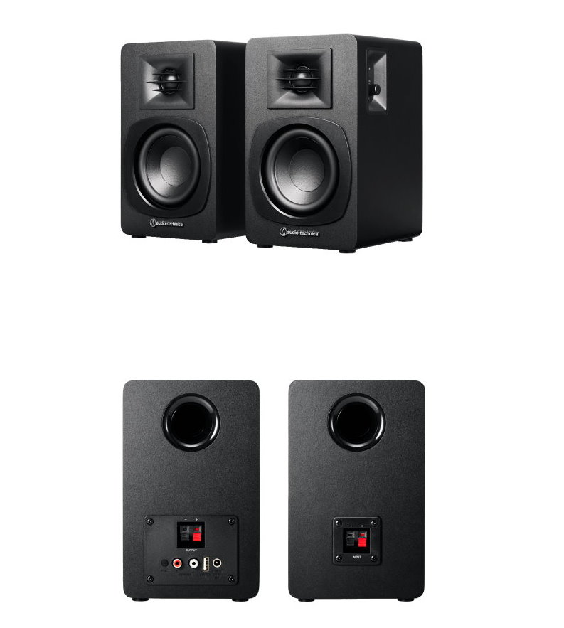 【海恩數位】Audio Technica 鐵三角 AT-LP5X＋AT-SP3X 直接驅動式黑膠唱盤＋主動式書架型喇叭 | 蝦皮購物