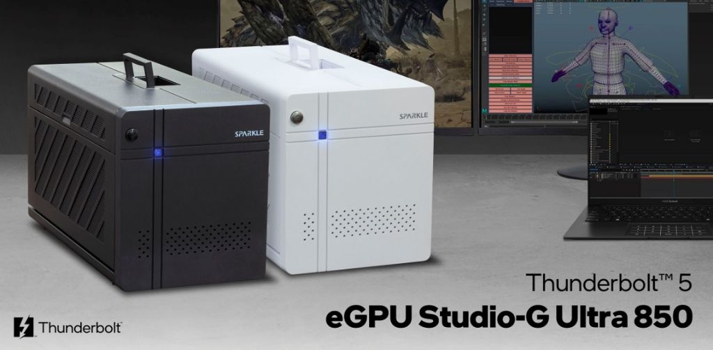 撼與SPARKLE Thunderbolt™ 5 eGPU Studio-G 850 Luna Ultra 顯示卡外接盒 | 蝦皮購物