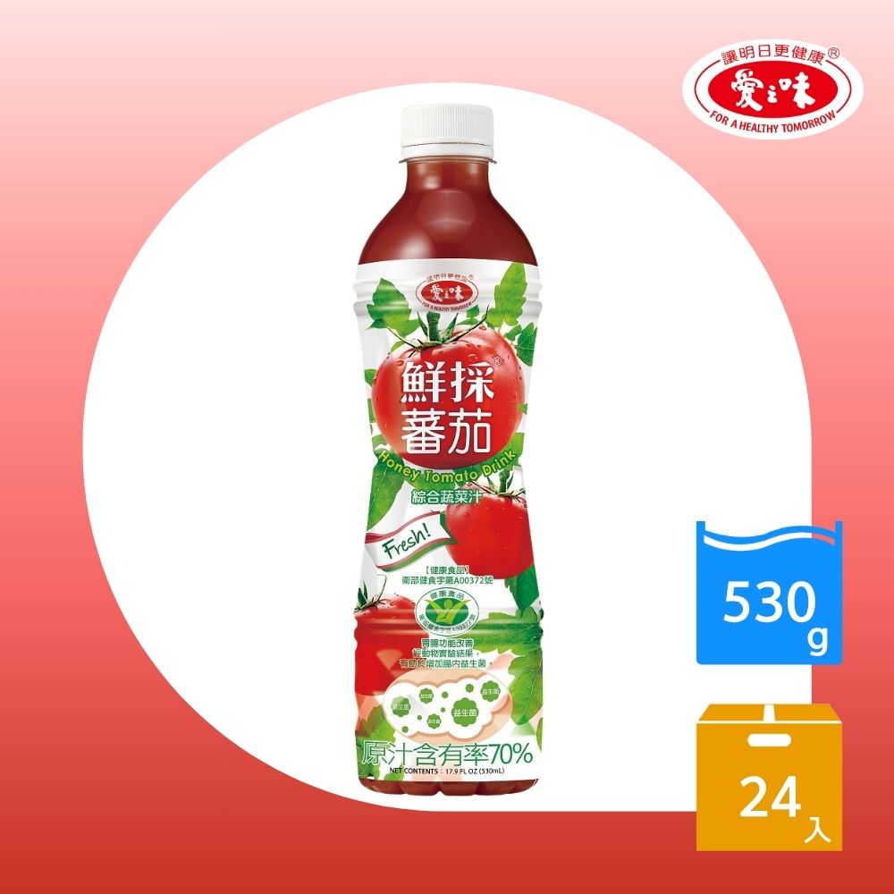 【愛之味】鮮採蕃茄綜合蔬菜汁(530ml x 24入/箱) | 蝦 …