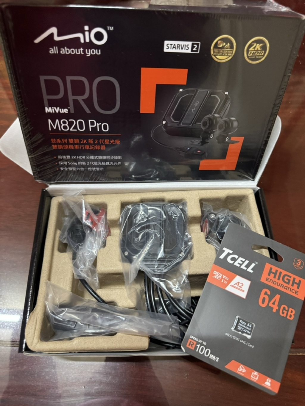 可預約安裝Mio MiVue M820 Pro 勁系列雙鏡2K 雙鏡頭機車行車記錄器(送64G卡) 行車紀錄器 | 蝦皮購物