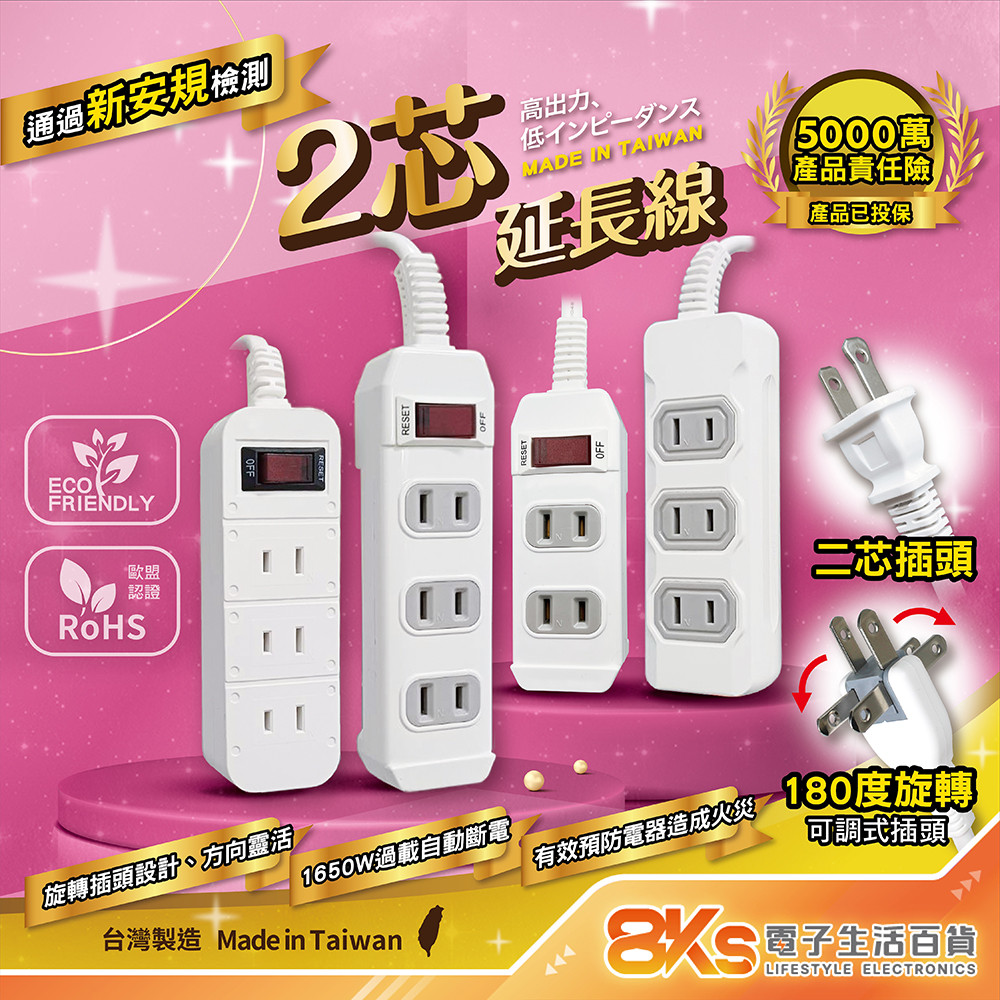 台灣製造過載自動斷電延長線評價：116 元值不值得買？規格與選購重點整理 (5/6)