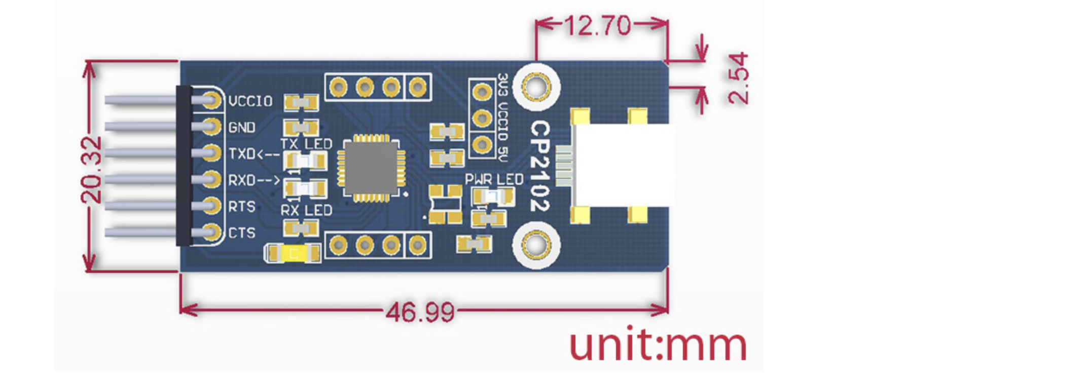 iCShop CP2102 USB UART Board (mini) | 蝦皮購物