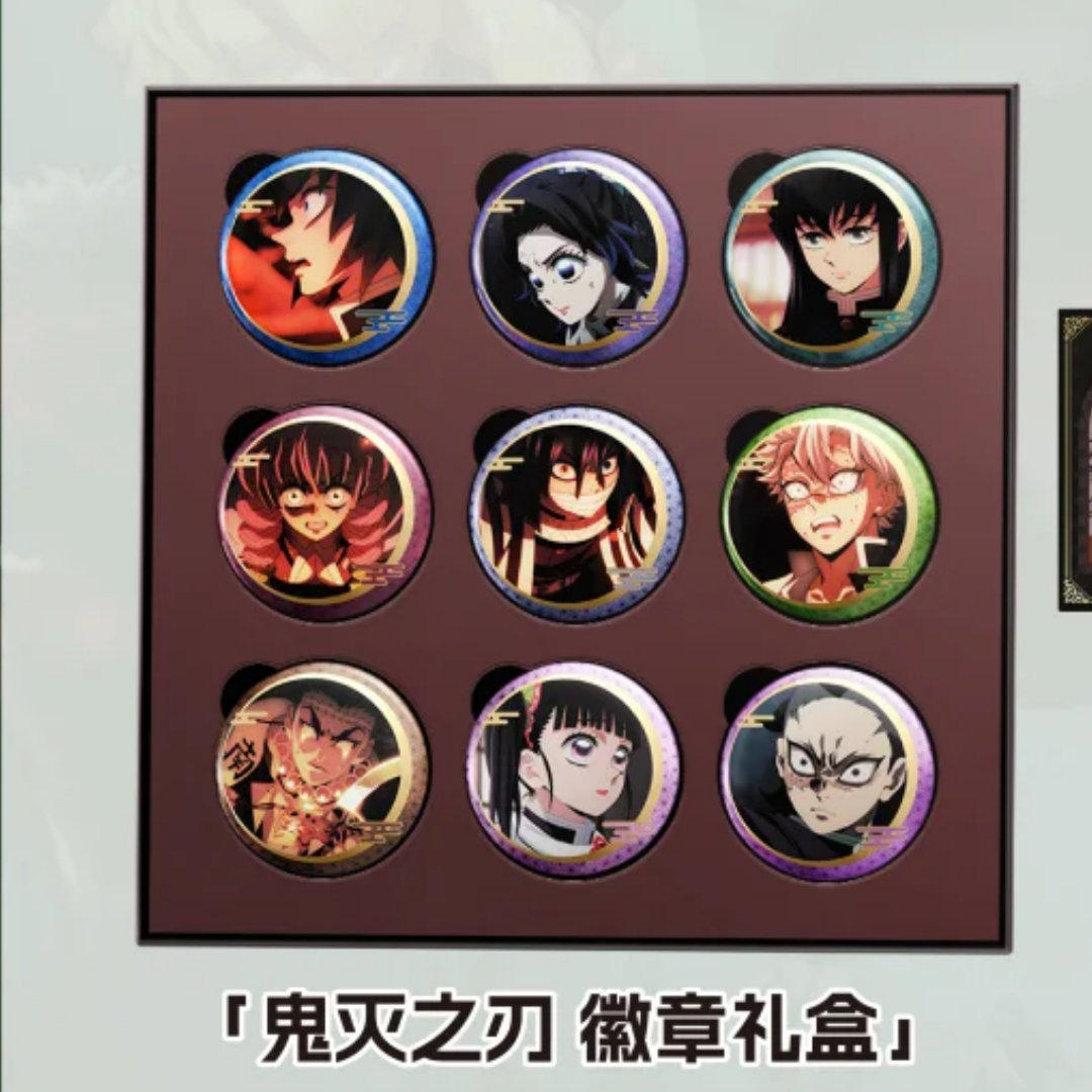 Kami👉 必勝客聯名鬼滅之忍無限城劇場版🛒 動漫周邊 燈箱畫 鐳射徽章禮盒 Q版抽拉卡 溫變卡牌套餐 交換禮物 送禮 | 蝦皮購物