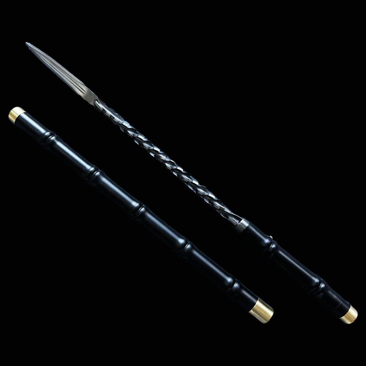 【御宗】黑竹刺 竹里藏槍 倒勾龍膽槍 一體鍛打 亮銀槍 紅纓槍 霸王槍 長槍 長矛 戰矛 收藏擺件 未開刃 | 蝦皮購物