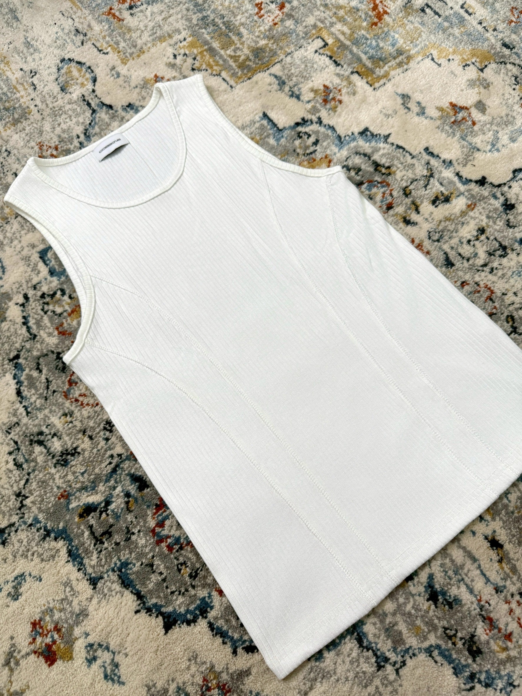 CZN｜COZZONE TANK TOP 雙腰線 螺紋背心 / 2 color | 蝦皮購物