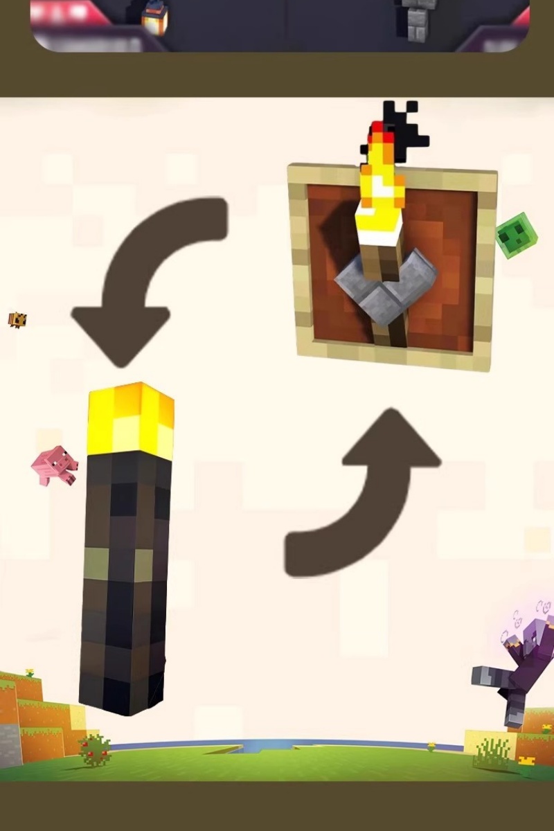 【聲控變色】火把燈 火炬燈 Minecraft火把燈 麥塊火炬燈 我的世界官方周邊 創世神小夜燈 床頭燈 鑽石礦 | 蝦皮購物