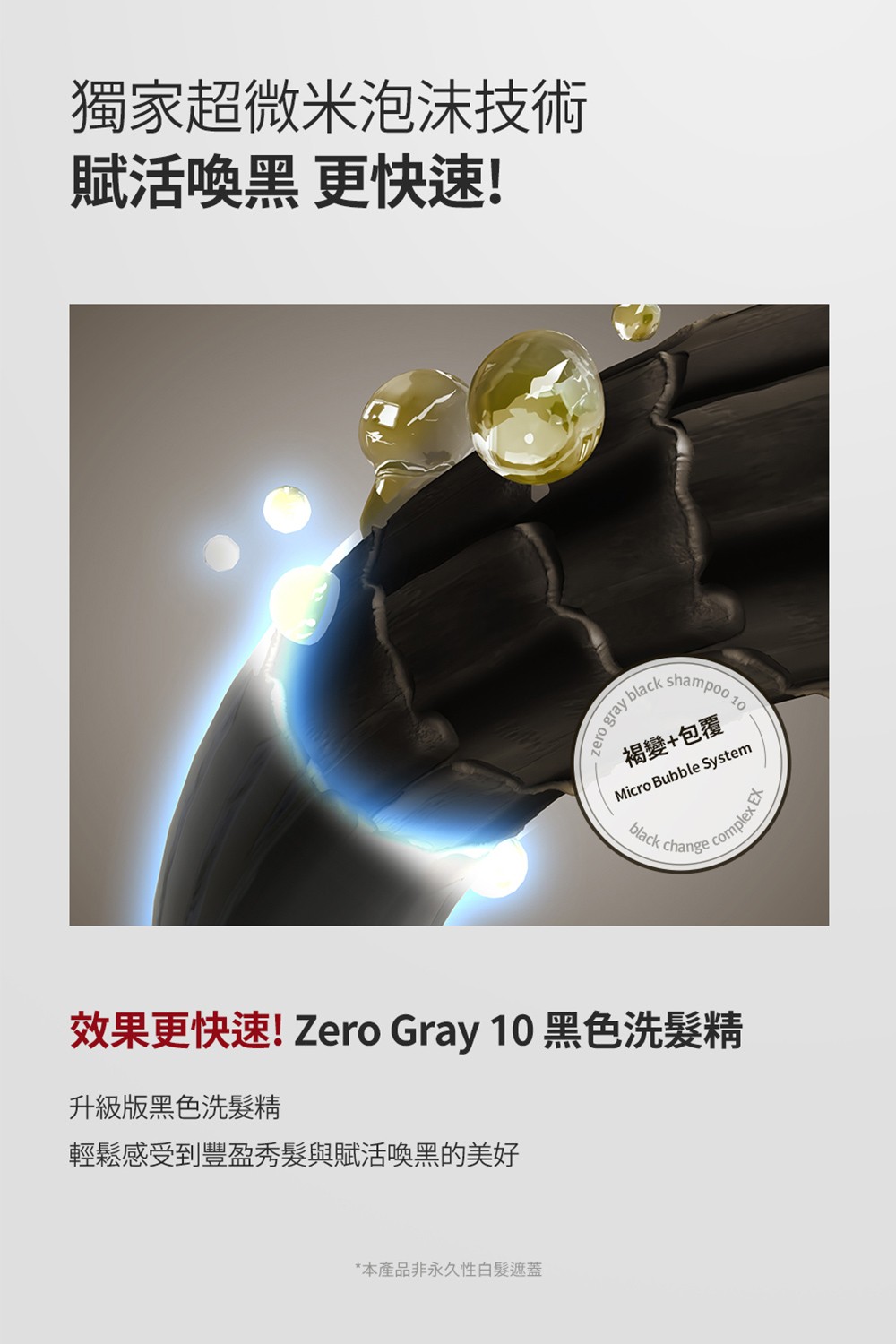 【MODAMODA】Zero Gray黑色洗髮精300g 感受白髮變黑的奇蹟 | 蝦皮購物