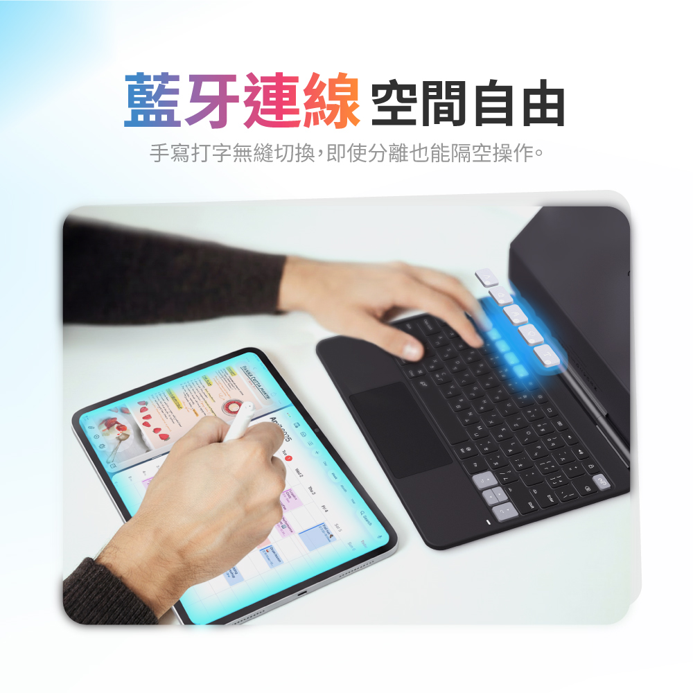 【eiP Hyperkeys iPad 巧控鍵盤】藍芽 磁吸 iPad10/11/ Air 5/Air 11/Pro13 | 蝦皮購物