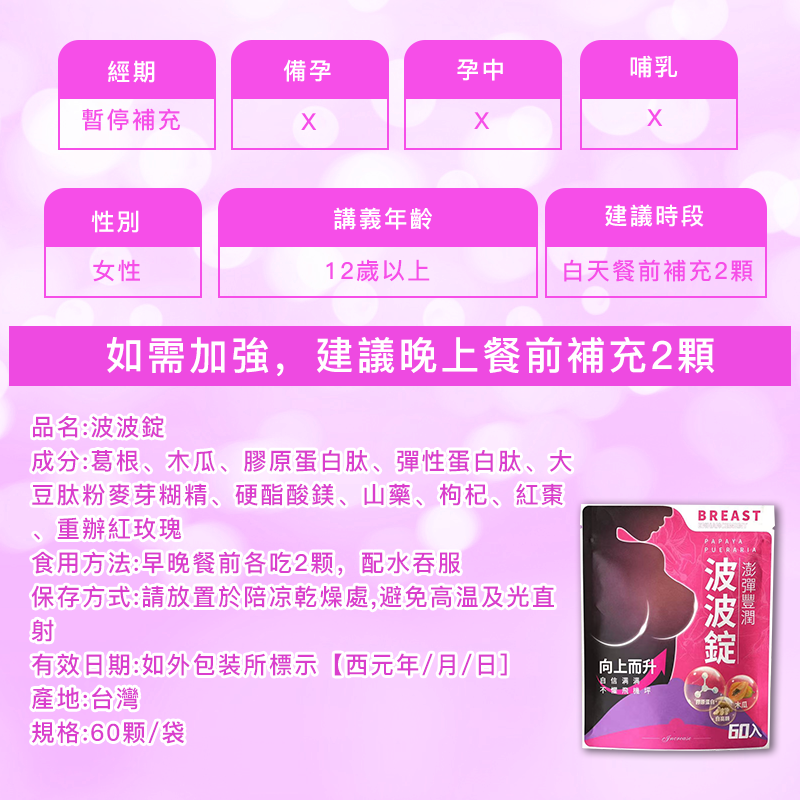 木瓜葛根錠評價：豐胸波波錠有用嗎？PTT/Dcard常見疑問一次看 (6/6)