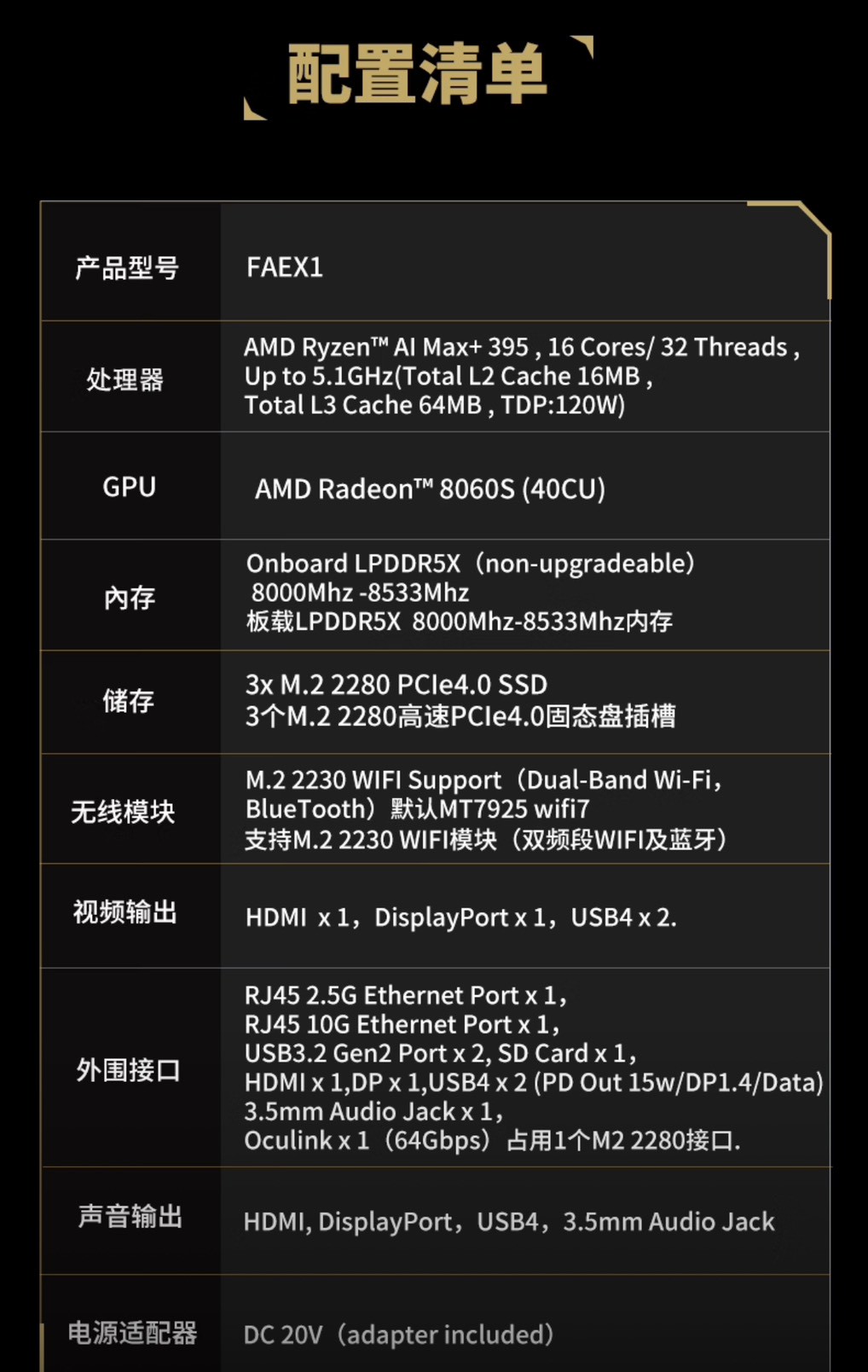 《啾吉小舖》FEVM FAEX1 迷你主機｜AI Max+ 395｜LPDDR5x-8533｜1L 體積｜Mini PC | 蝦皮購物