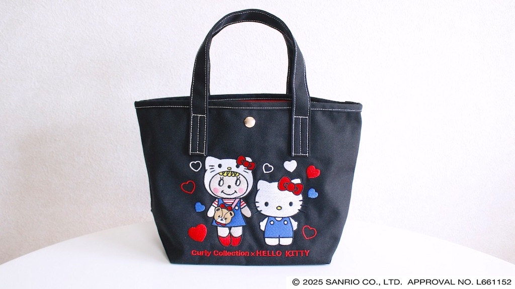 現貨日本連線日本代官山Curly Collection×Hello Kitty草莓醬聯名刺繡帆布包手提包午餐袋便當袋正品 | 蝦皮購物