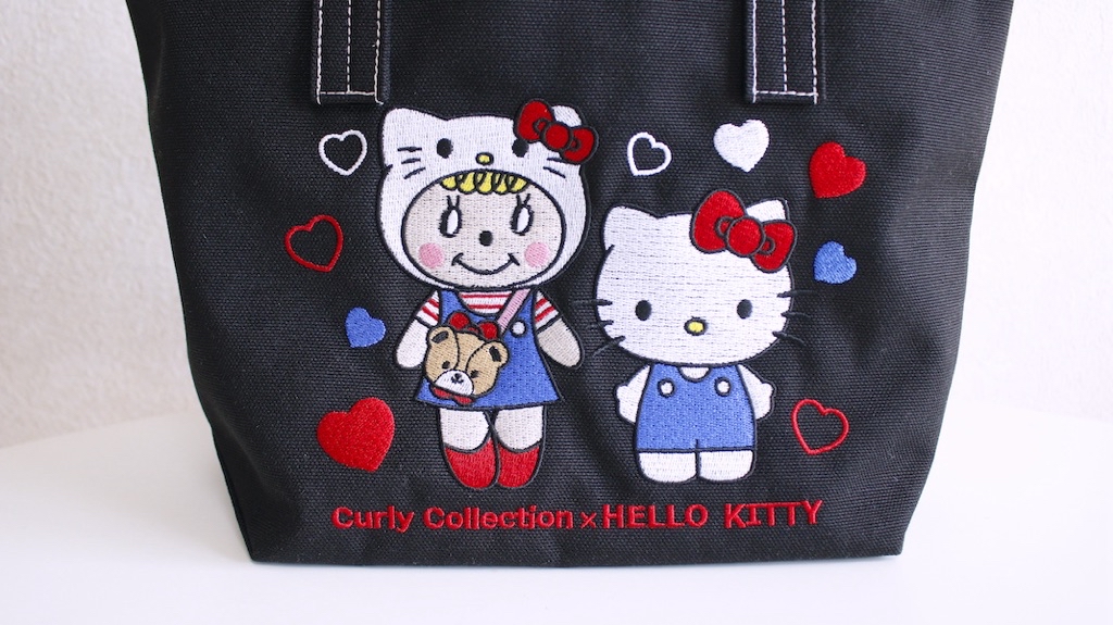 現貨日本連線日本代官山Curly Collection×Hello Kitty草莓醬聯名刺繡帆布包手提包午餐袋便當袋正品 | 蝦皮購物