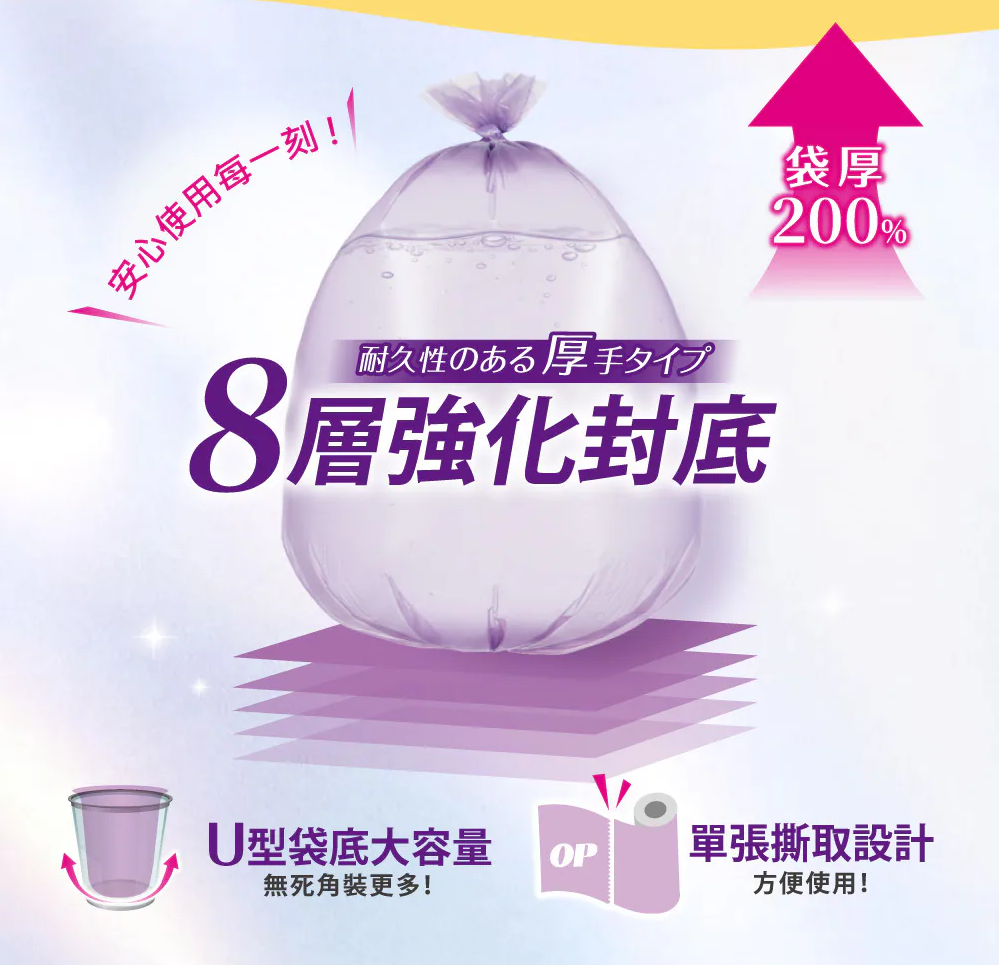 【集利達】OP花香分解袋 垃圾袋 清潔袋 防臭抗蟑2X 大/中/小 厚200% 環保 芳香劑 薰衣草 小蒼蘭 檸檬 | 蝦皮購物