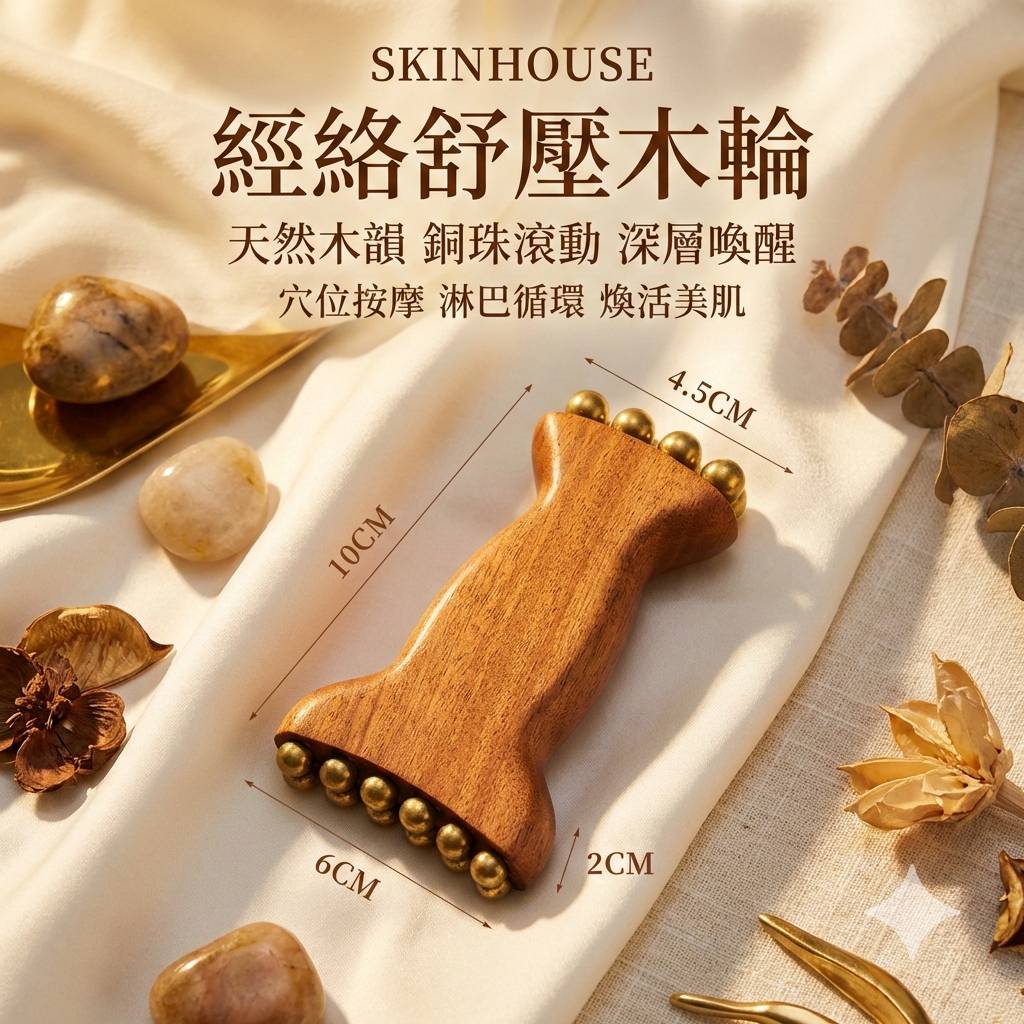 【台灣現貨】黃銅金珠鐏 筋膜提升工具 黃銅臉部按摩器 睛明穴/眼周/臉部按摩 頭皮按摩 刮痧 消水腫 斜方肌 金樽珠 | 蝦皮購物