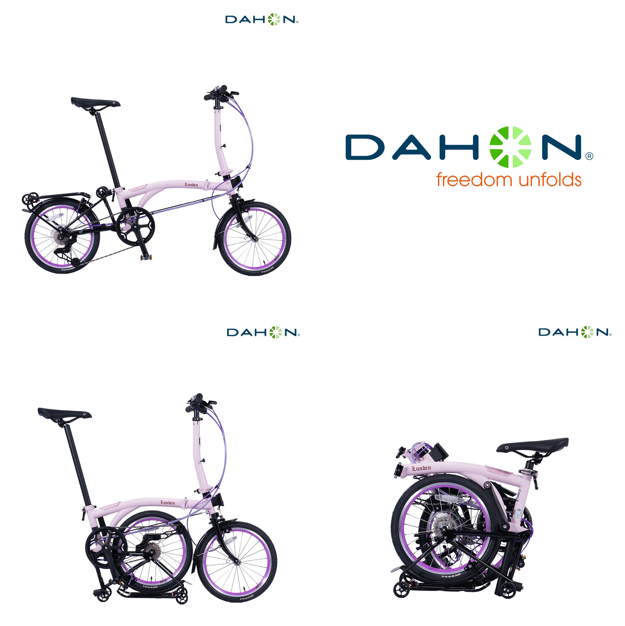 【速度公園】DAHON Lunden D7 摺疊車『16吋 7速；多種顏色』高階城市通勤 收納簡單、牽著走，小折 自行車 | 蝦皮購物