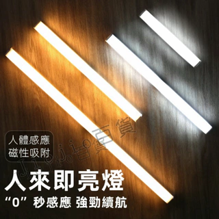 台灣現貨🌟LED人體感應燈 磁吸燈 櫥櫃燈 USB充電 小夜燈 磁吸感應燈 氛圍燈 露營燈 智能氛圍燈 紅外線人體感應