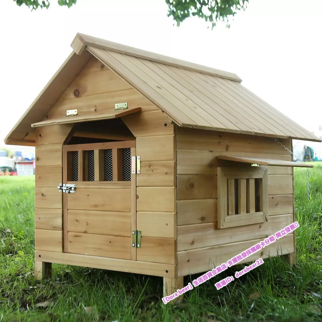 🐶免運【狗屋】防雨 實木 狗屋 戶外 狗房子 寵物房子 戶內外 狗籠子 木質 狗籠 狗舍 四季 狗狗窩 狗別墅 | 蝦皮購物