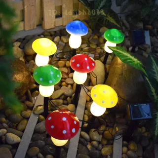 【老登燈飾】新年禮物 太陽能LED 蘑菇燈 戶外防水IP65 可愛蘑菇燈 陽臺 後院草坪路徑花園裝飾太陽能燈庭院燈