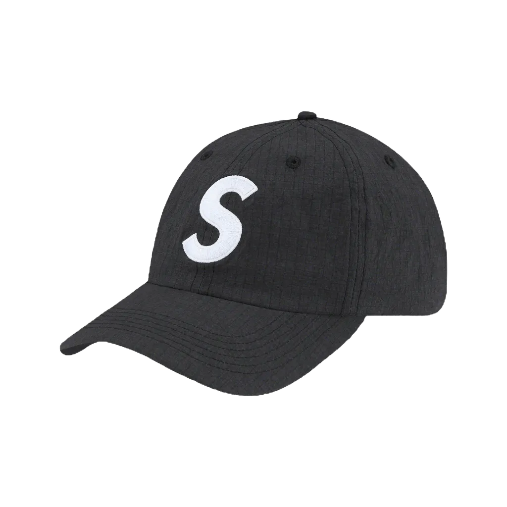 SUPREME CORDURA RIPSTOP S LOGO 6 PANEL BLACK 老帽【TCC】 | 蝦皮購物