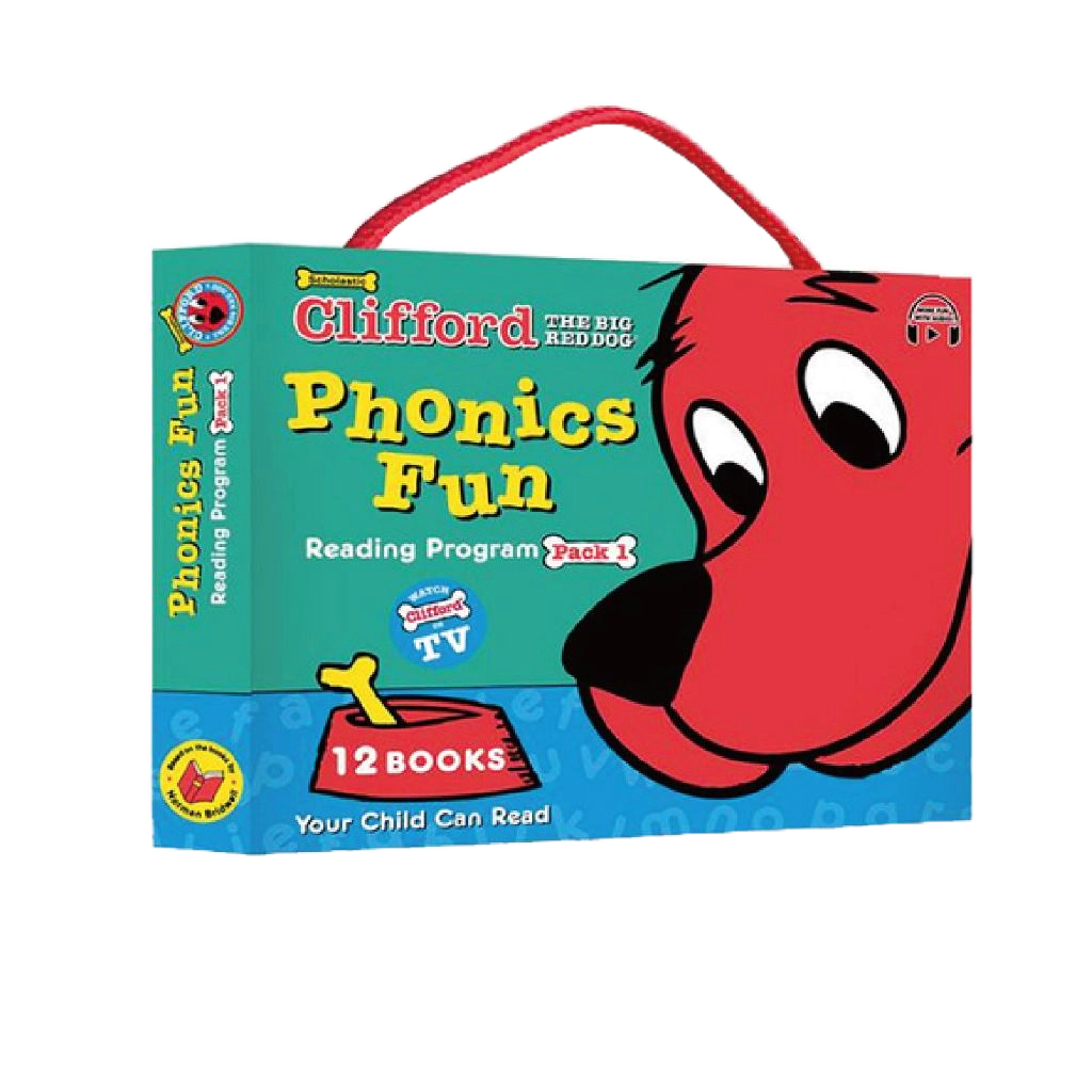 Clifford Phonics Fun Pack 1 盒組12本含StoryPlus Scholastic出版社