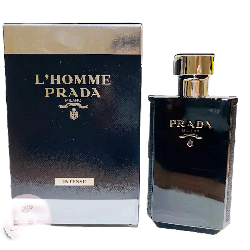 PRADA L'Homme Intense 100ml 香水(男性用) Amazon.com : Prada L'homme Intense Eau de Parfum Spray for
