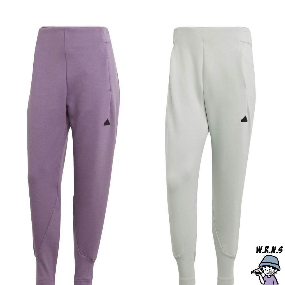 Adidas 女裝 長褲 拉鍊口袋 縮口 Z.N.E 棉 紫/灰 IN5139/IN5141 | 蝦皮購物