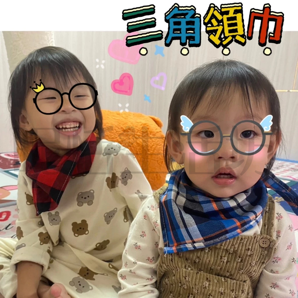 現貨】三角領巾/口水巾/圍巾/蘇格蘭風/格子三角巾/圍脖/領巾/脖