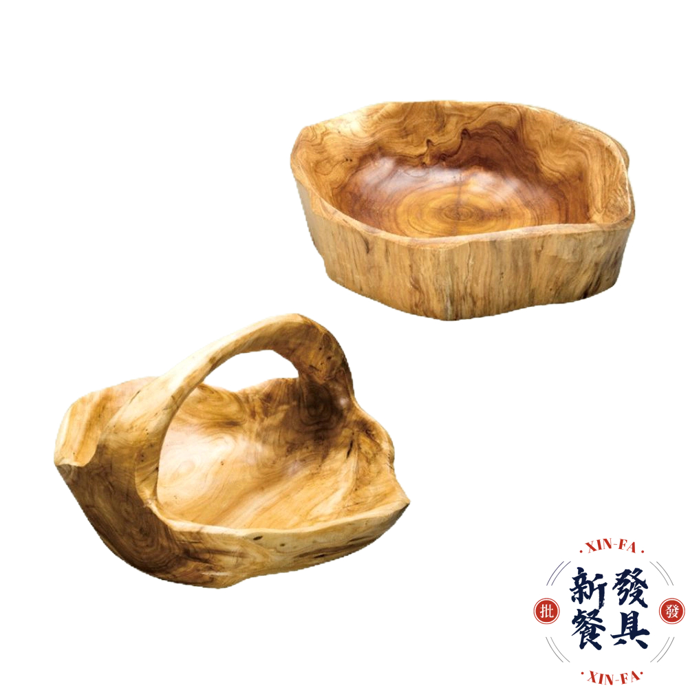 不規則實木盆【新發餐具】把手不規則實木盆 不規則實木盆 木盆 盆 實木盆 把手實木盆 | 蝦皮購物