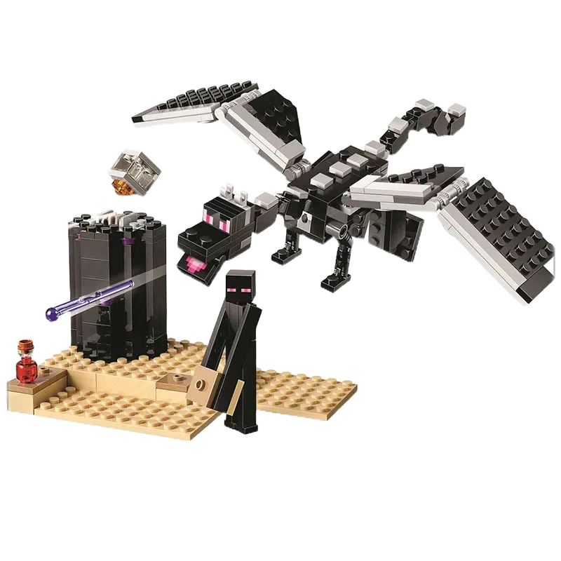 lego積木 我的世界 積木 決戰末影龍 兼容樂高 積木 拼裝玩具 男孩子 21151 樂高積木 積木樂高 麥塊 | 蝦皮購物