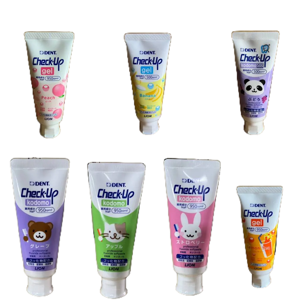 Lot De 3 Dentifrices LION Dent Check-up 135g – Japon, Neufs, Emballage D'origine