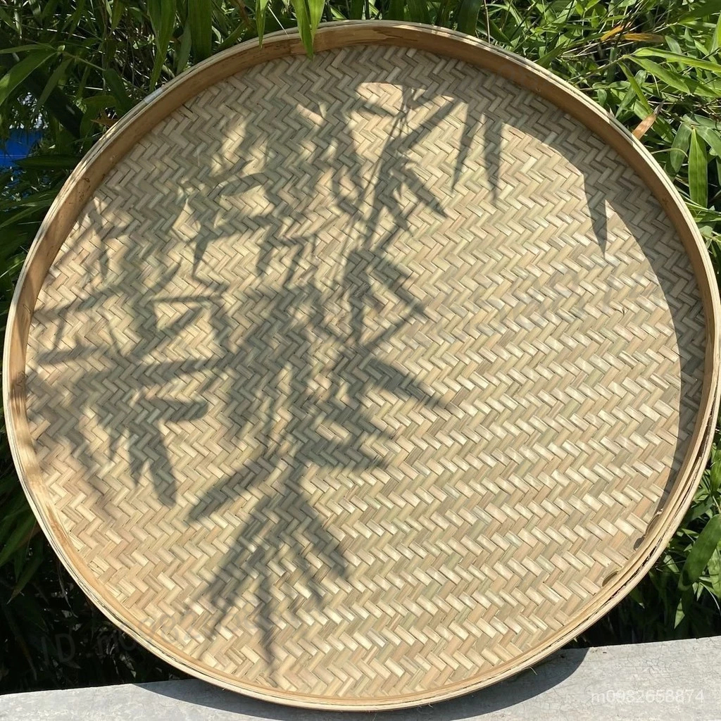 【台灣出貨】竹編籃 日曬 竹籃 篩子 竹苔 竹篩 晾曬竹籃 竹編竹製品 竹青篩子 圓簸箕 晾曬框 手工裝飾框 收納筐 | 蝦皮購物