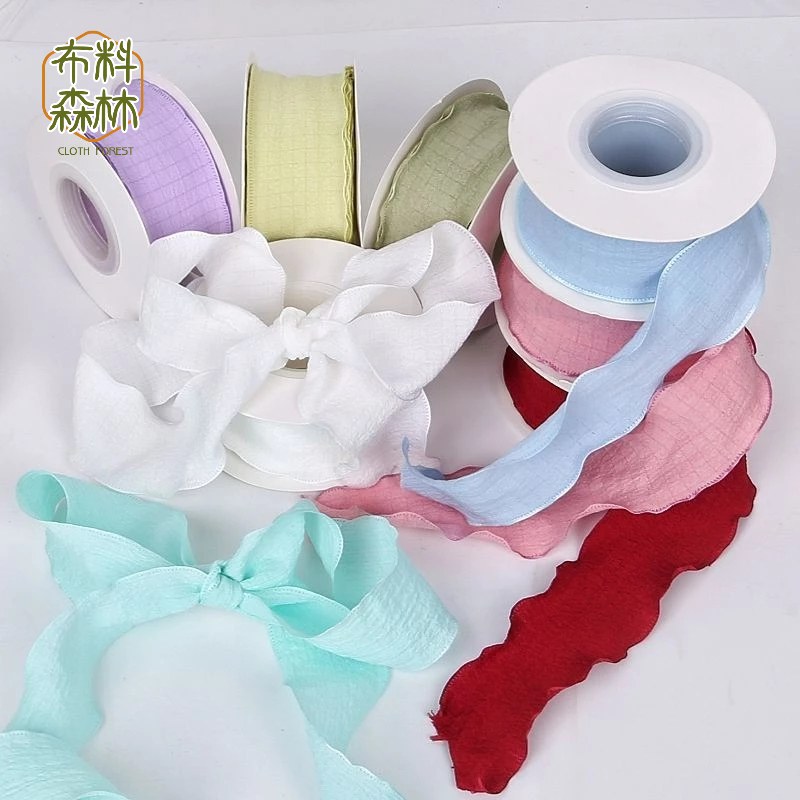 泡泡絲帶 花邊帶 緞帶 花藝綢帶 DIY材料 包裝彩帶 褶皺 荷葉邊 絲帶 手工DIY 魚尾緞帶 裝飾 | 蝦皮購物
