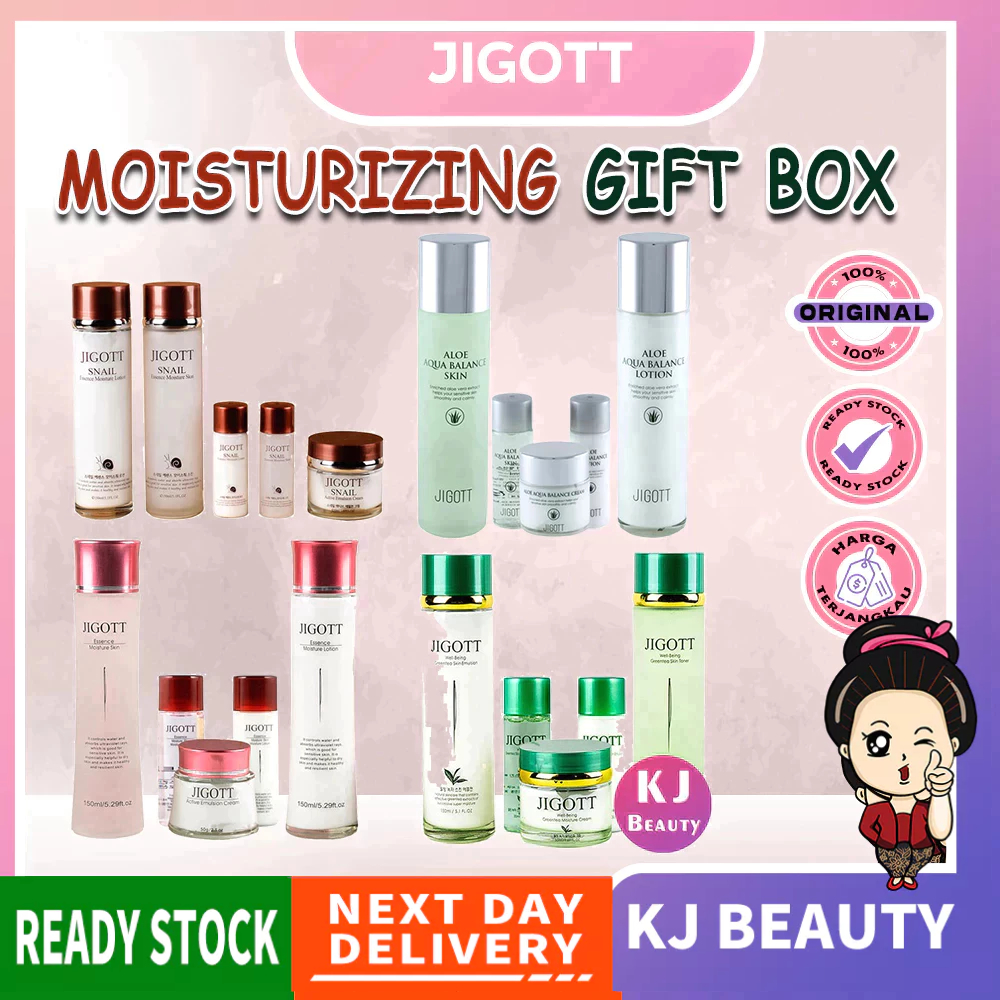 Korea jigott moisturizing set Flek Mencerahkan Glowing | 蝦皮購物