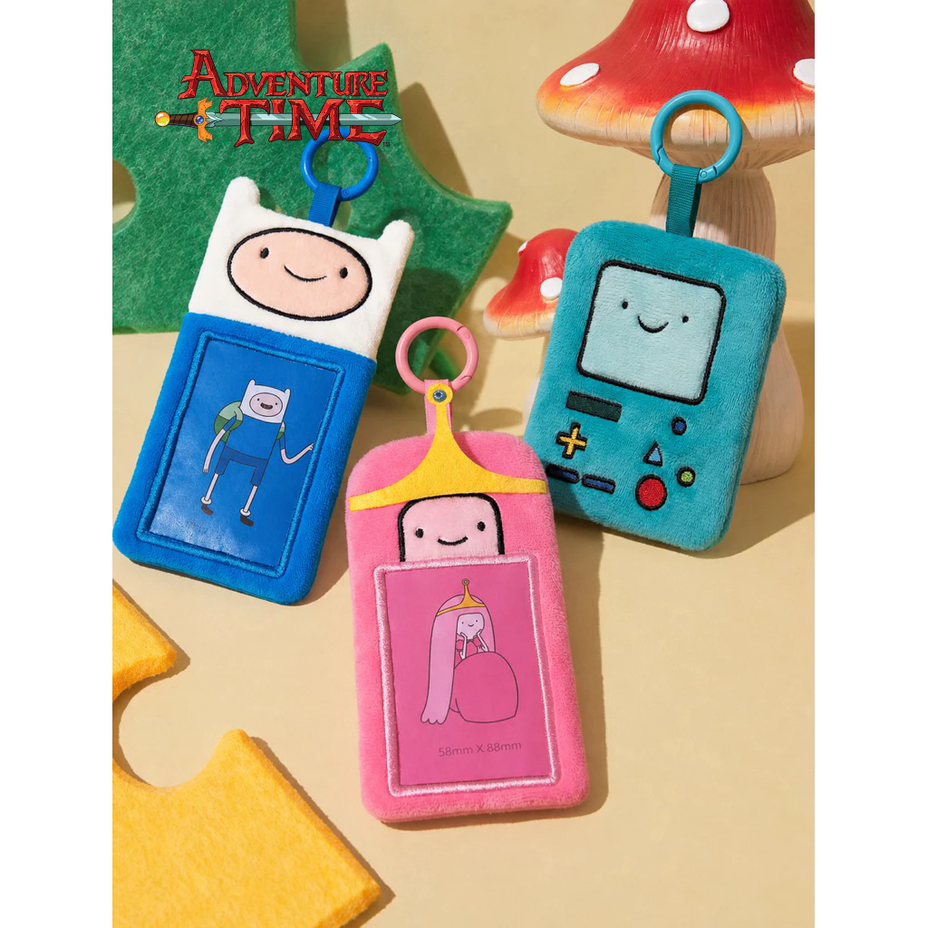 【阿柴選物店】現貨免運 正版授權 探險活寶Adventure Time卡通圖案造型毛絨卡套吊飾鑰匙圈 卡片收納 小卡展示 | 蝦皮購物