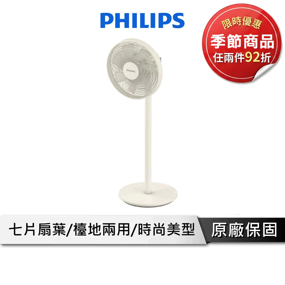 【美型循環 x 檯地兩用】飛利浦 Philips ACR2142SF 12吋 AC 遙控式電風扇：小資族的高顏值涼夏首選
