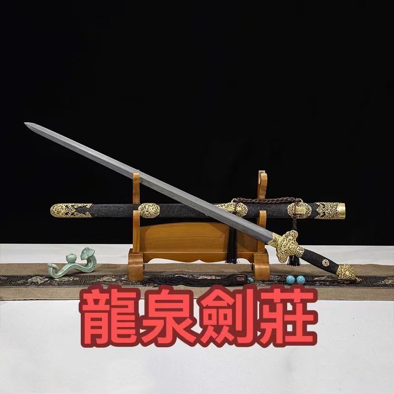 胤字號屠龍刀高錳鋼一體銹春刀冷兵器唐橫刀牛尾乾隆大閱刀未開刃