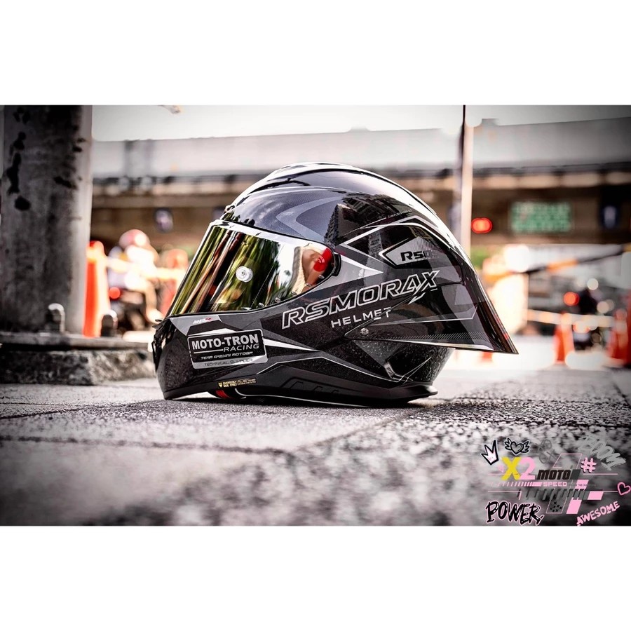 💟X2 Moto💟 Rsmorax® R50s Pro Moto-Tron MC5 黑/灰/銀 加大尾翼 | 蝦皮購物