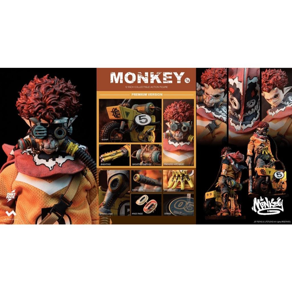 預購 JTstudio 1/6比例 GAKIRACE MONKEY 豪華版 HELL RACING GAKI RACE | 蝦皮購物