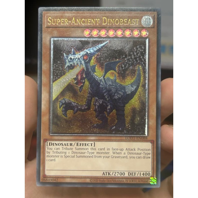 有點名 遊戲王 歐英 EU LODT-EN088 超古代恐獸 浮雕 凸板 2024再版 非EXP2-JP009 | 蝦皮購物