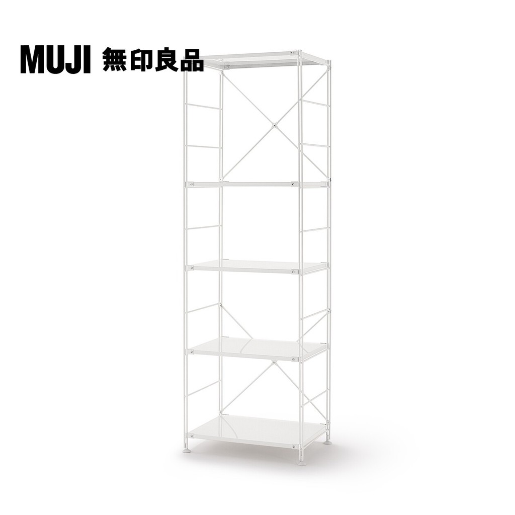 【MUJI 無印良品】SUS鋼製層架組/亮面淺灰/大(大型家具配送) | 蝦皮購物