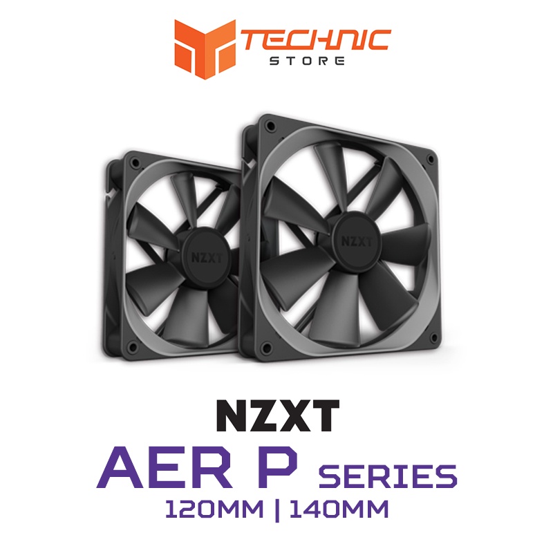 Nzxt Aer P120 P140 黑色散熱器風扇 蝦皮購物