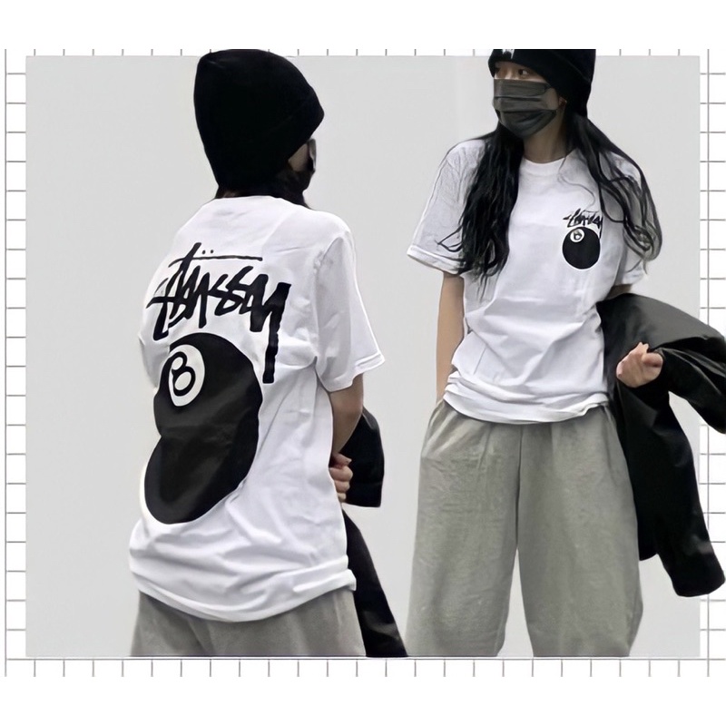 Stusy 8 Ball Unisex Wide Form 100% 棉 T 恤 - 如圖所示的厚物質。 St036 | 蝦皮購物