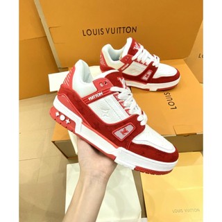 louis vuitton red trainer