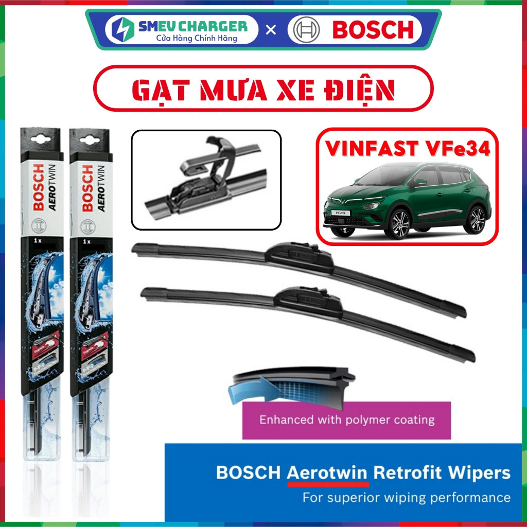 Vinfast VFe34 優質雨刷 BOSCH Clear Advantage & AEROTWIN 專為電動車而 蝦皮購物