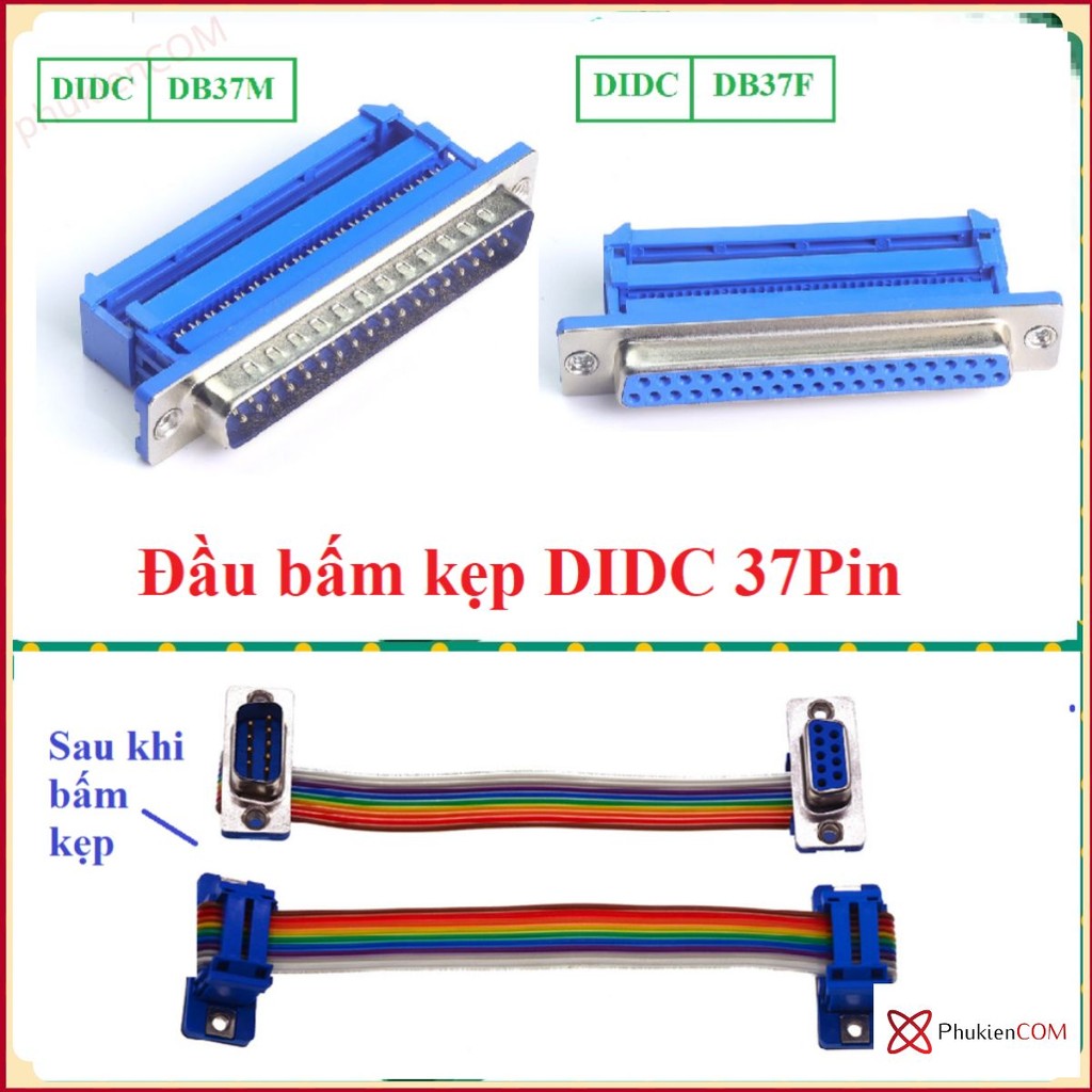 DIDC 37P 夾鉗連接 IDE 電纜,按 40P 扁平電纜,COM DB37 公(公針),DB37 母(母針) | 蝦皮購物