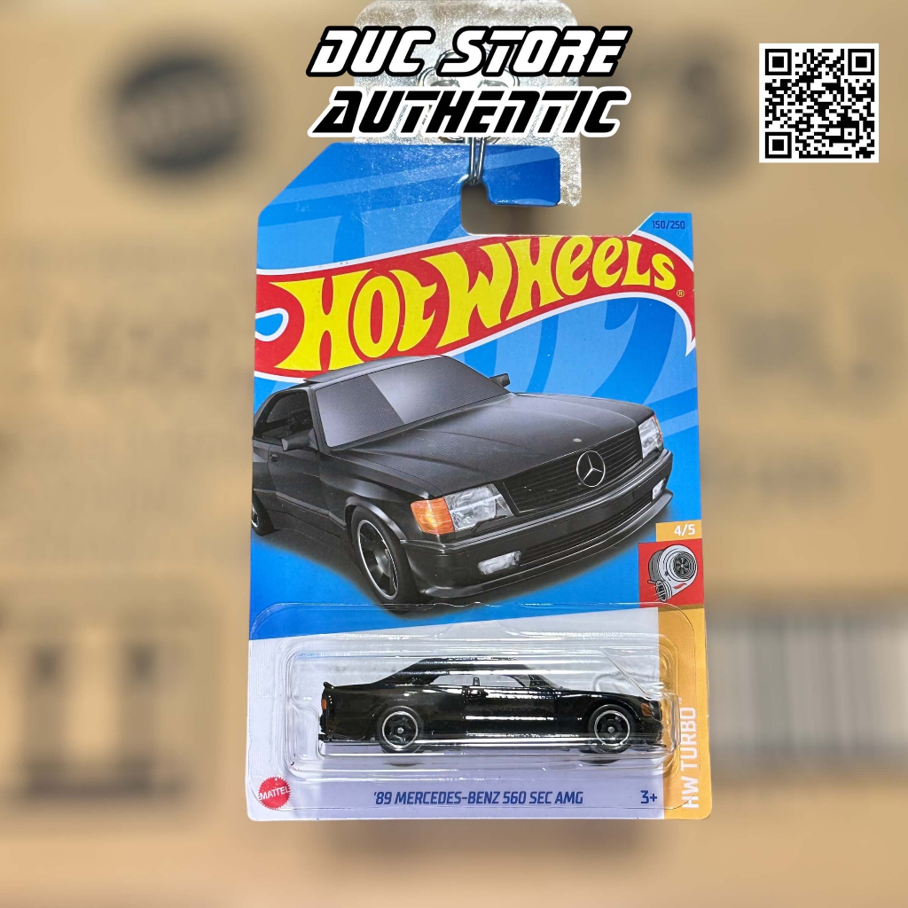 Hot Wheels 89 Mercedes-Benz 560 SEC AMG - 黑色模型車| 蝦皮購物