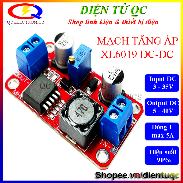 XL6009 DC To DC Step Up Boost Converter 3-34V To 4-35V Price in Bangladsh