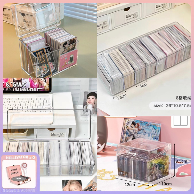 帶6個透明隔層卡的塑料盒 | 蝦皮購物