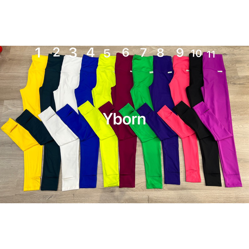 [genuine Yborn] Yborn belly 高腰開叉緊身褲/瑜伽健身房,帶 4 向拉伸功能,造型討人喜歡的 | 蝦皮購物