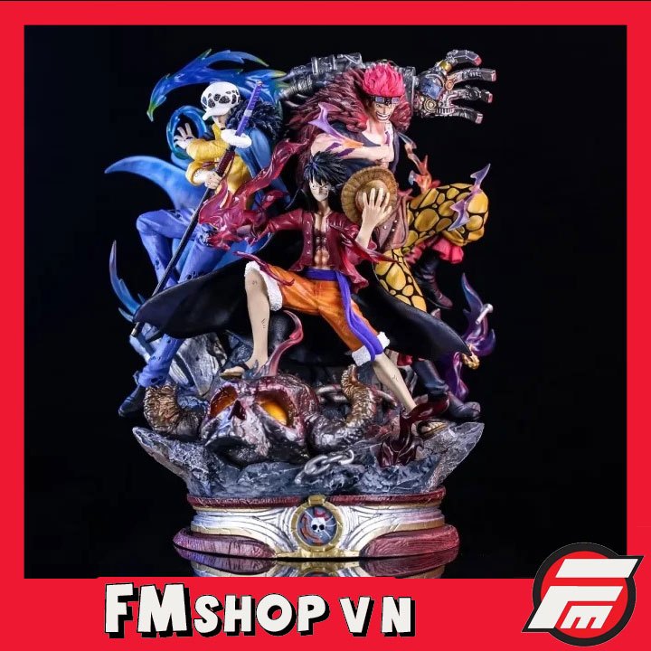 MÔ HÌNH ONE PIECE BỘ 3 LUFFY LAW KID ĐẠI CHIỂN KAIDO 20CM | Việt Nam